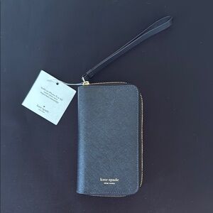 Kate Spade Black Wallet & Iphone holder X or XS